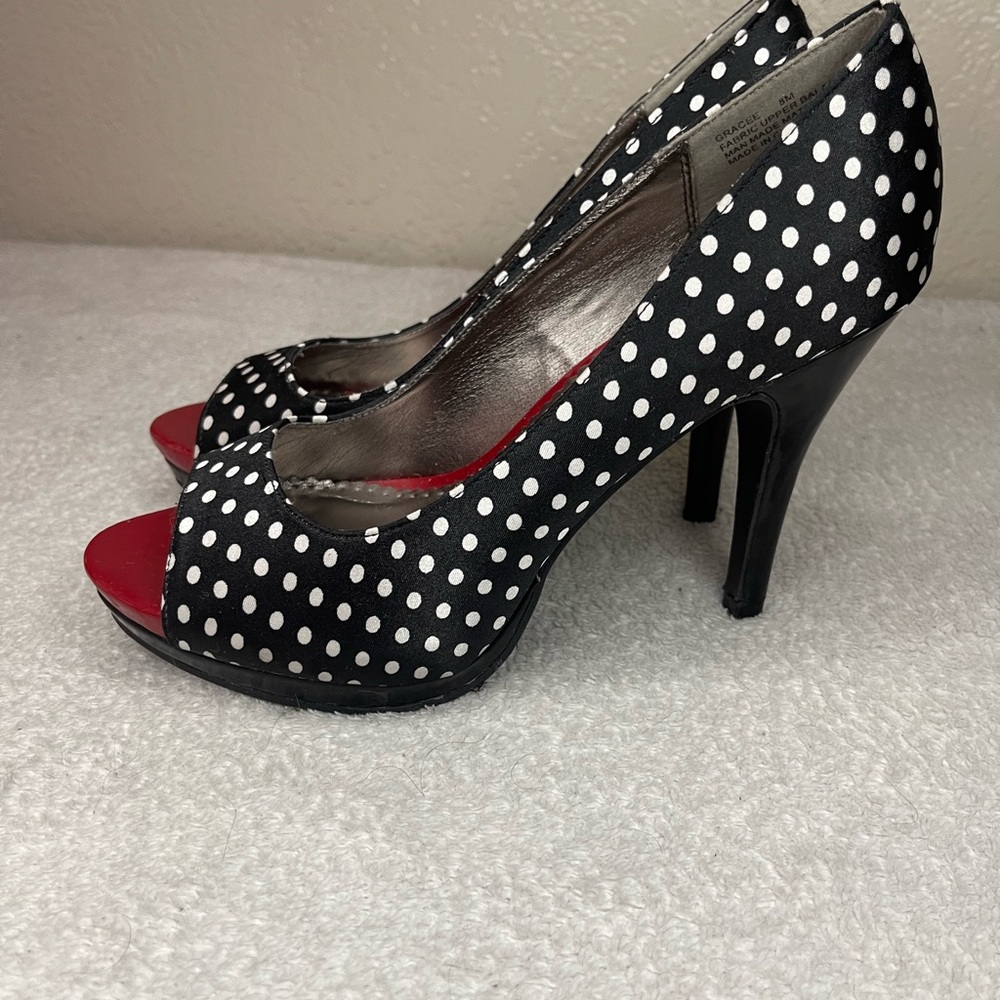 Rampage Black and Red High Heels